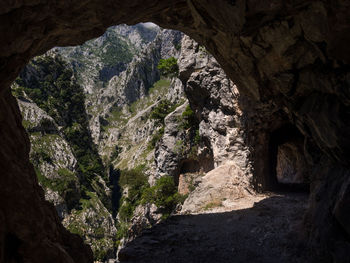 Scenic view of cave