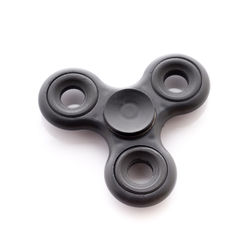 High angle view of machine part against white background