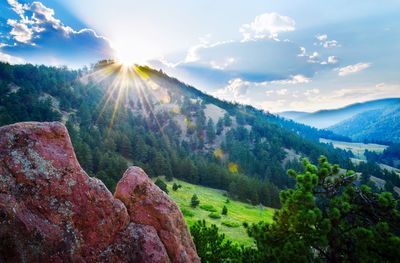 Scenic view of landscape against sky