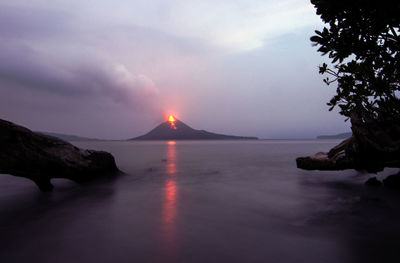 Anak krakatau before tsunami