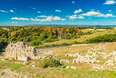 Scenic view of landscape against sky