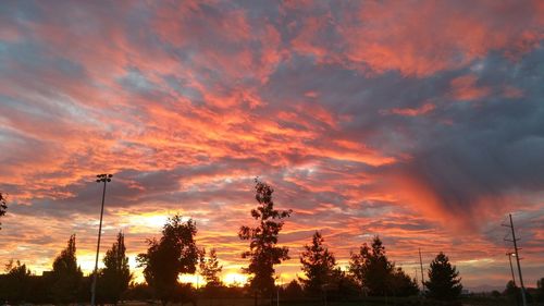 Scenic view of sunset sky