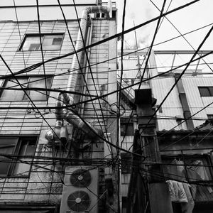 Low angle view of built structure against sky