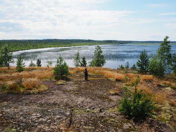 Scenic view of landscape against sky