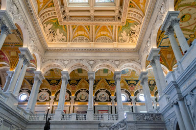 Low angle view of ceiling of building