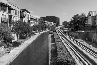 Railroad tracks against sky