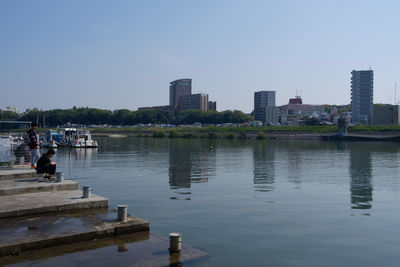 View of city at waterfront