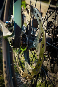 Close-up of bicycle