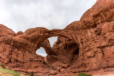 Rock formation against sky