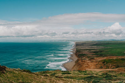 Scenic view of sea against sky