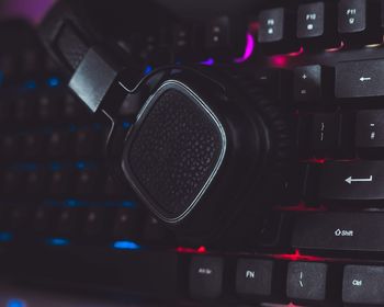 Close-up of computer keyboard