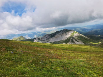 Scenic view of landscape against sky