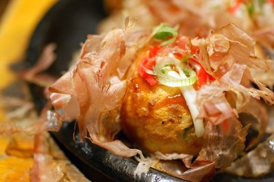 Close-up of served food