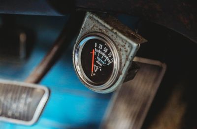 Close-up of vintage car