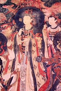 Close-up of cross on wall