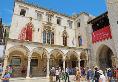 Group of people in historic building