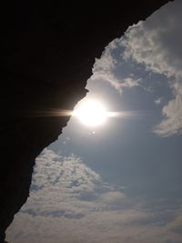 Low angle view of sky at sunset
