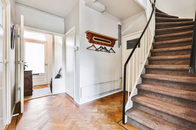 Low angle view of staircase in building