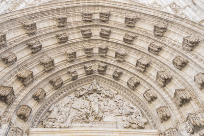 Low angle view of historic building