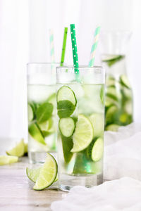 Close-up of drink on table