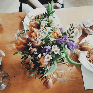 Close-up of food on table