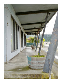 Empty corridor of building