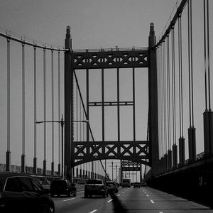 View of suspension bridge