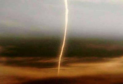 Defocused image of rainbow