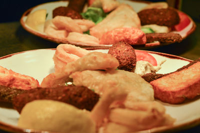 Close-up of food in plate