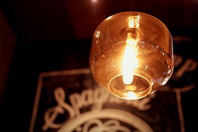 Close-up of light bulb