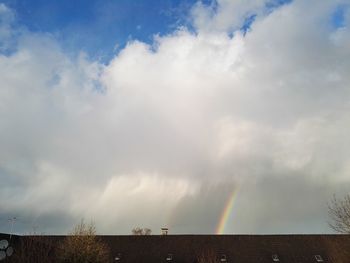 Low angle view of cloudy sky