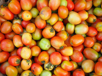 Fresh tomatoes on traditional market