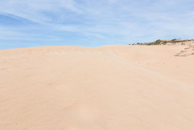 Scenic view of desert against sky