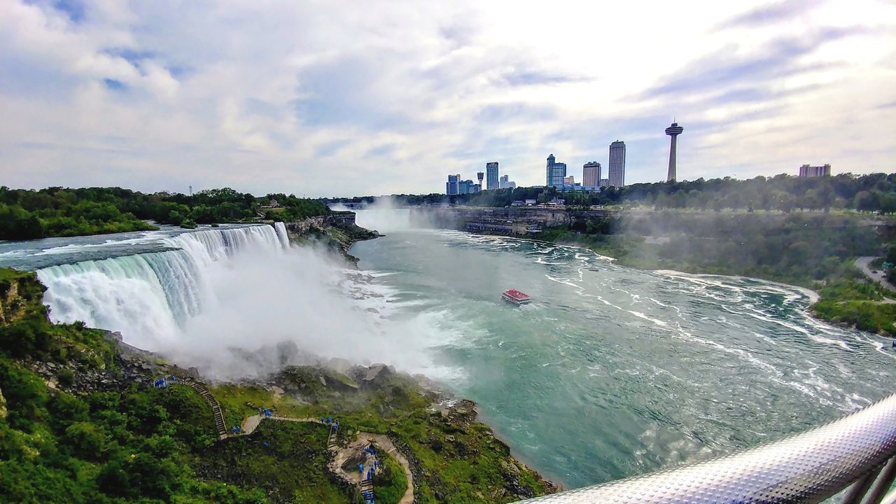 PANORAMIC VIEW OF RIVER AGAINST SKY