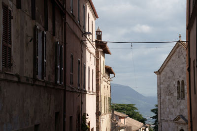 Low angle view of buildings in city