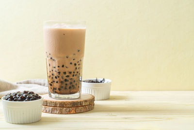 Close-up of drink on table