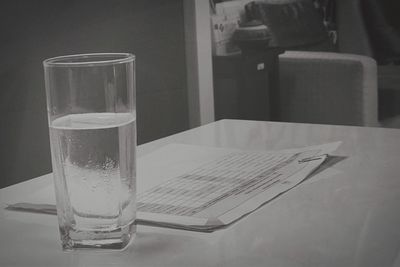 Close-up of drink on table