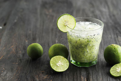 Close-up of drink on table