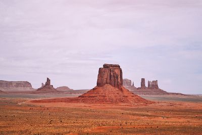 Scenic view of monument valley