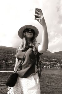 Woman standing in park