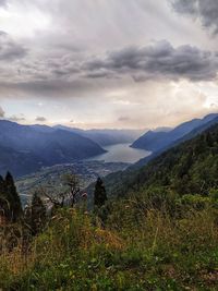 Scenic view of landscape against sky