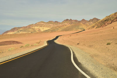 Road amidst landscape against sky