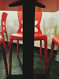 Red chairs