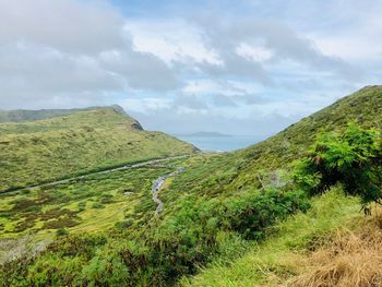 Scenic view of landscape against sky