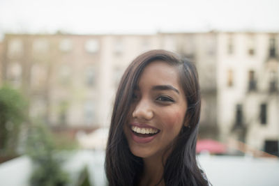 Portrait of a smiling young woman