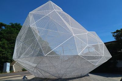 Modern building against blue sky