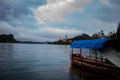 Scenic view of river against sky