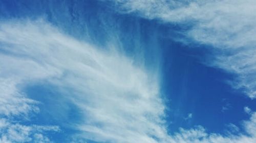 Low angle view of cloudy sky