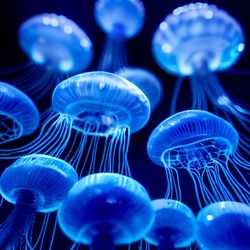 Bioluminescent-jellyfish