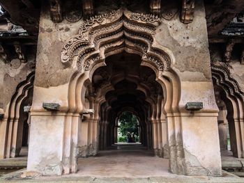 Archway in historic building